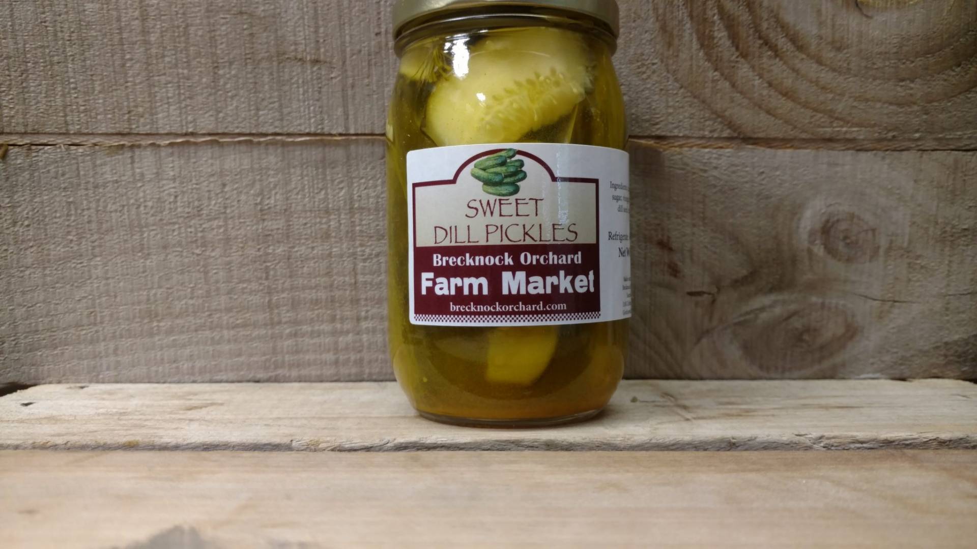 Sweet Dill Pickles 16oz Brecknock Orchard LLC