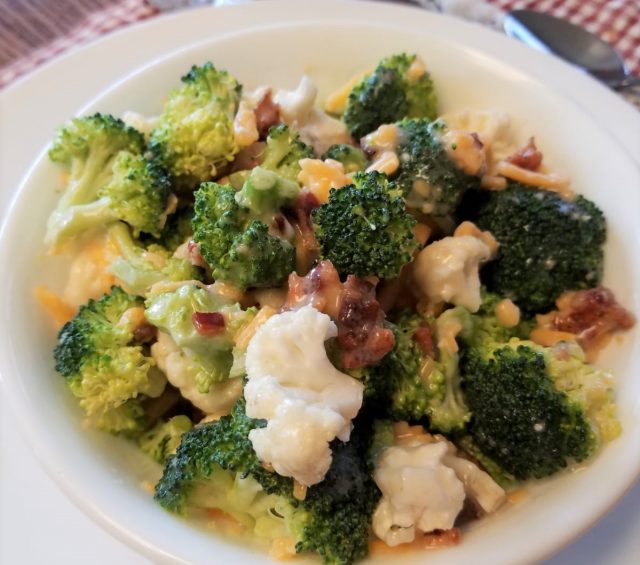 Cauliflower & Broccoli Salad