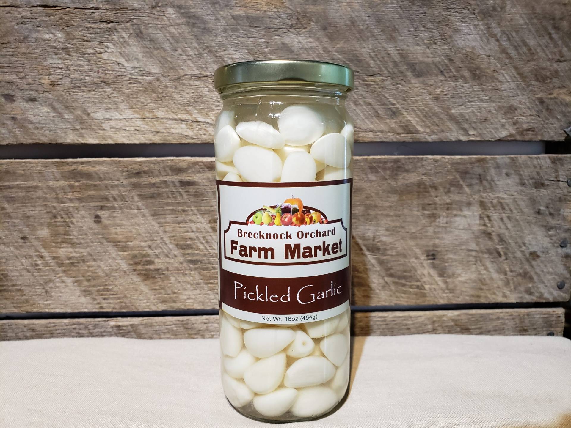 Pickled Garlic 16oz Brecknock Orchard LLC