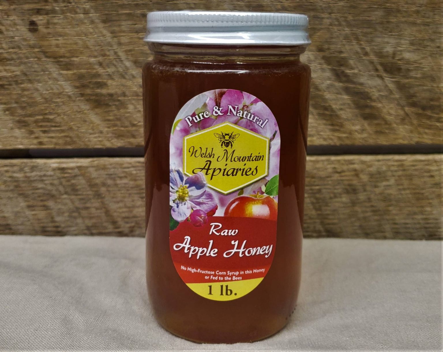 Raw Apple Blossom Honey 16 oz. Brecknock Orchard LLC