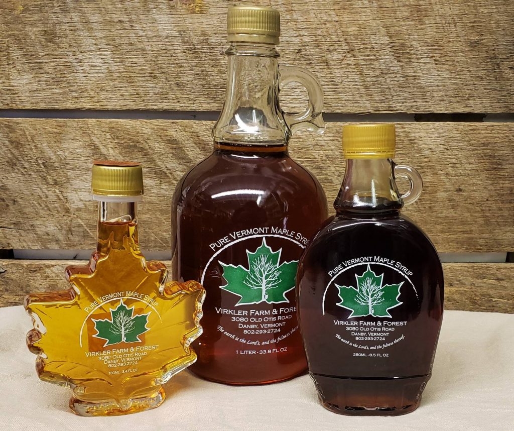 Pure Vermont Maple Syrup Virkler Farm & Forest Brecknock Orchard LLC