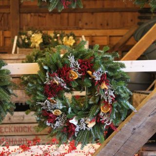 Christmas Wreath - Candy Cane with Fruit
